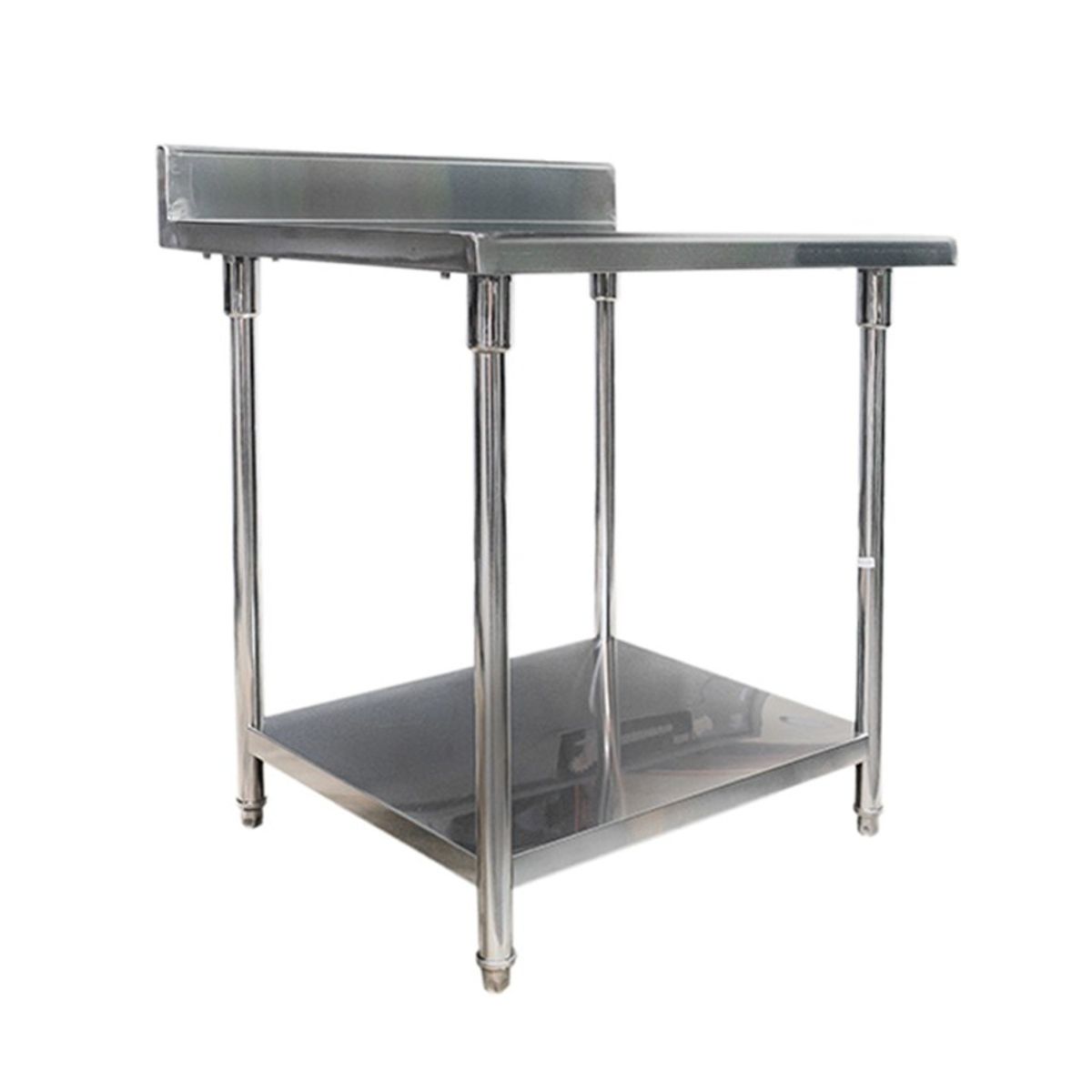 IMAHE - MESÓN CON RESPALDO ACERO INOX 80 X 70 X 85 CM IMAHE