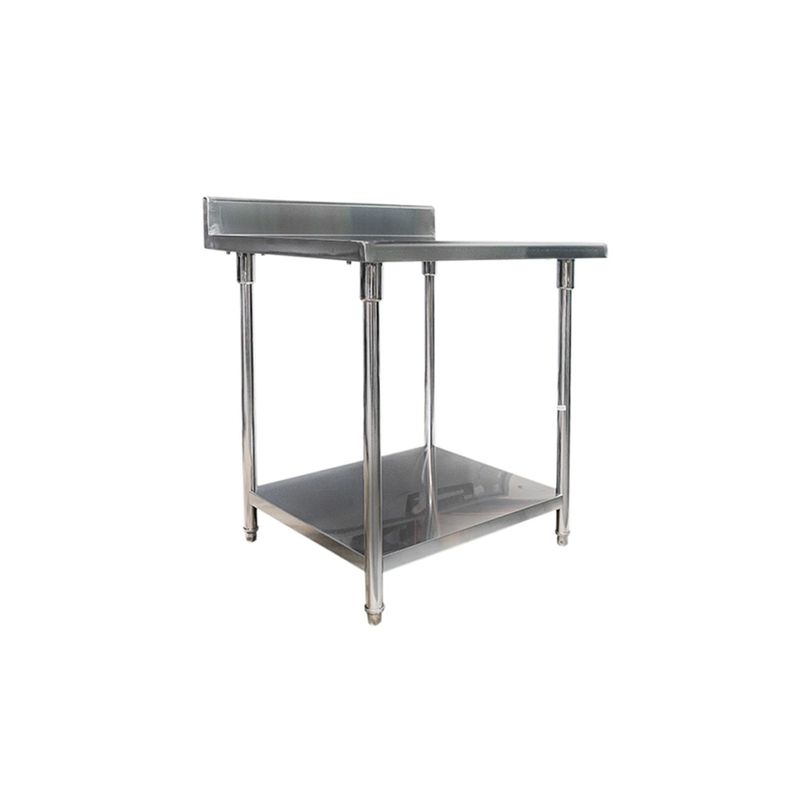 IMAHE - MESÓN CON RESPALDO ACERO INOX 80 X 70 X 85 CM IMAHE
