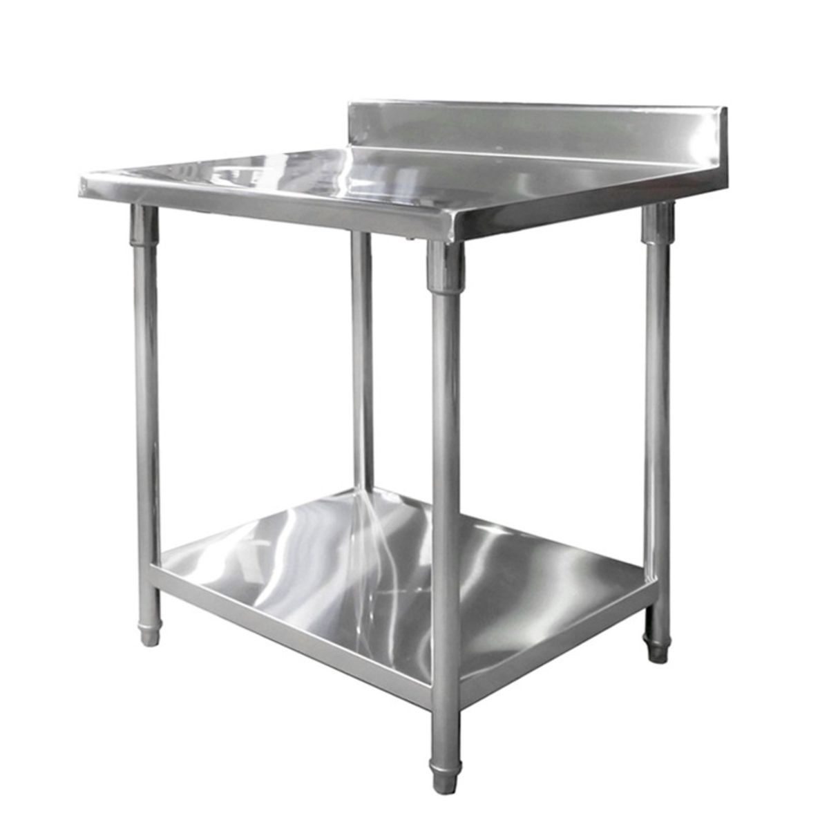 IMAHE - MESÓN CON RESPALDO ACERO INOX 80 X 70 X 85 CM IMAHE