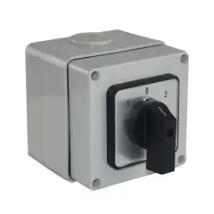 GENERICO - Selector Conmutador 1-0-2 Solar Dc 500v 20a 3p Con Caja Ip66