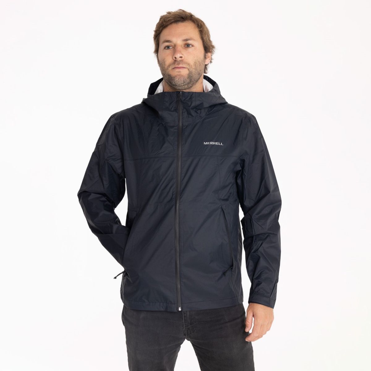 MERRELL - Impermeable Hombre Fallon Rain Shell Negro MERRELL