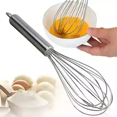 GENERICO - Batidor Mezclador Manual Acero Inoxid Cocina ReposteríaBatidor Mezclador Manual 30cm Acero Cocina Reposteria Mano