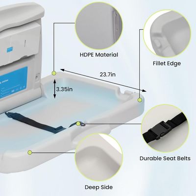 Imagen 2 del producto Mudador Para Baño Público - Gris