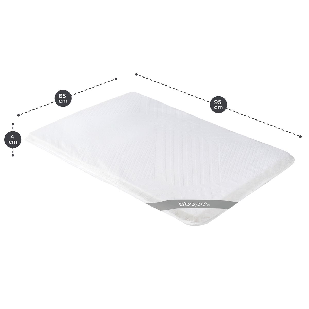 BBQOOL - Colchón Infantil Plegable Cozy 95x65x4 cm