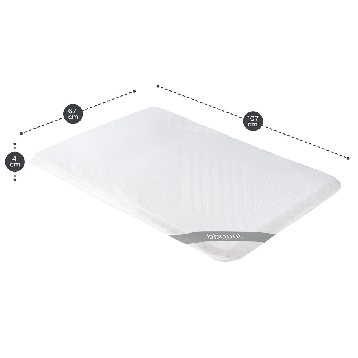 BBQOOL - Colchón Infantil Plegable Cozy 107x67x4 cm