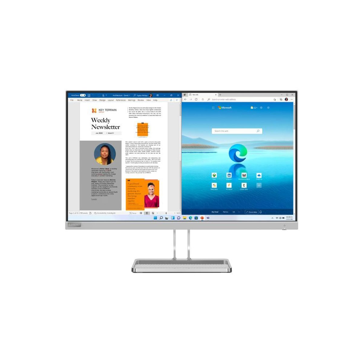 LENOVO - Monitor Lenovo L27i-40 27 FHD HDMI + VGA