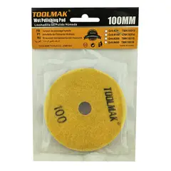 GENERICO - Disco Lija P Pulir Marmol Granito 4 Pulgadas Tmk Grano 100