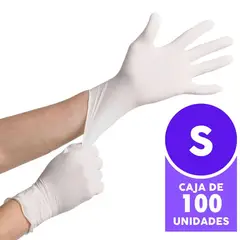 BOTICAMED - Guantes de látex desechables (Caja de 100 unidades) - S