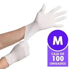 BOTICAMED - Guantes de látex desechables (Caja de 100 unidades) - M
