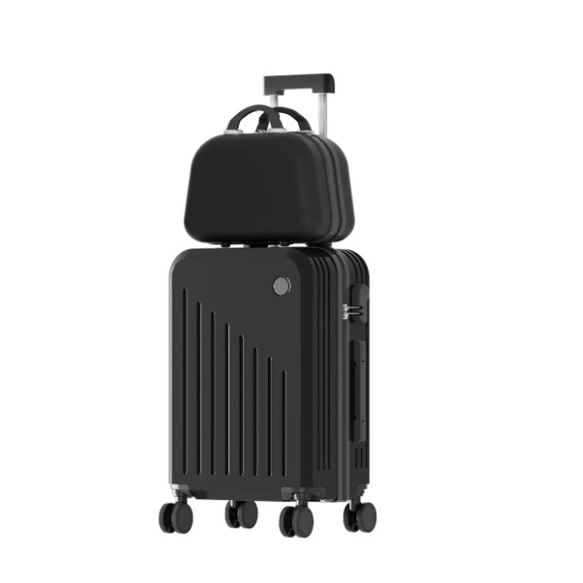 GENERICO - Maletas De Cabina Mano De Viaje 21in 2pcs Negro