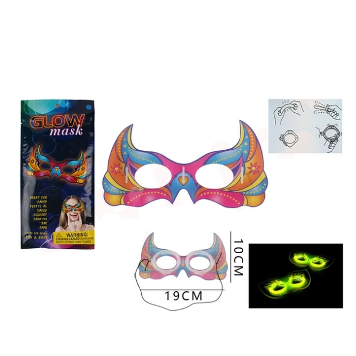GENERICO - Antifaz Fluorescentes 1910 Cm