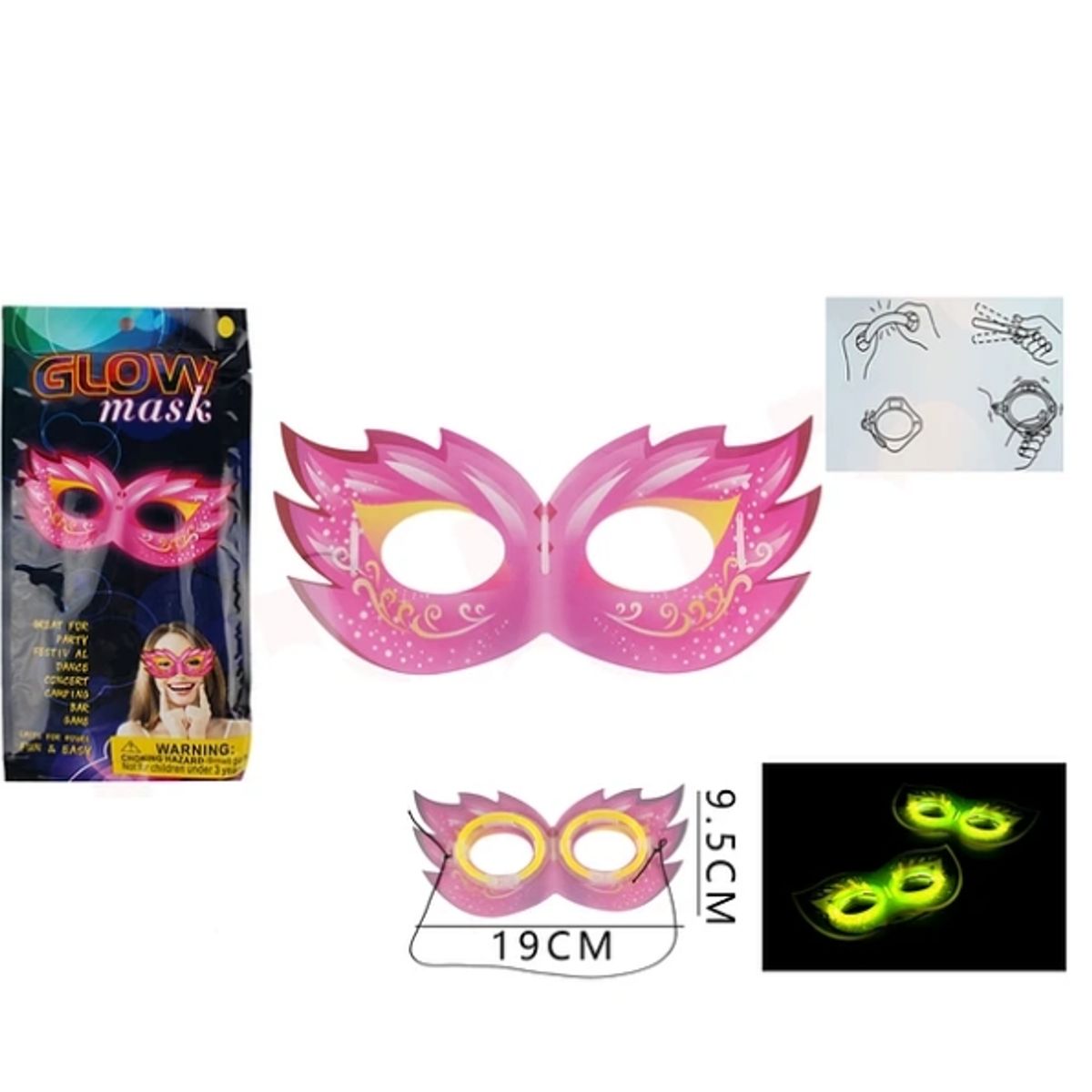 GENERICO - Antifaz Fluorescentes 1995 Cm