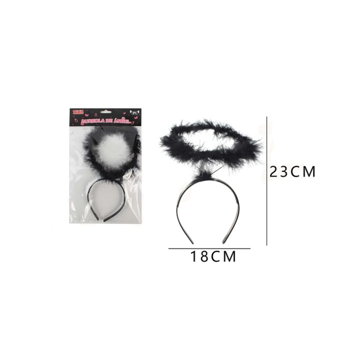 GENERICO - Cintillo Aureola De Ángel Colores Surtidos