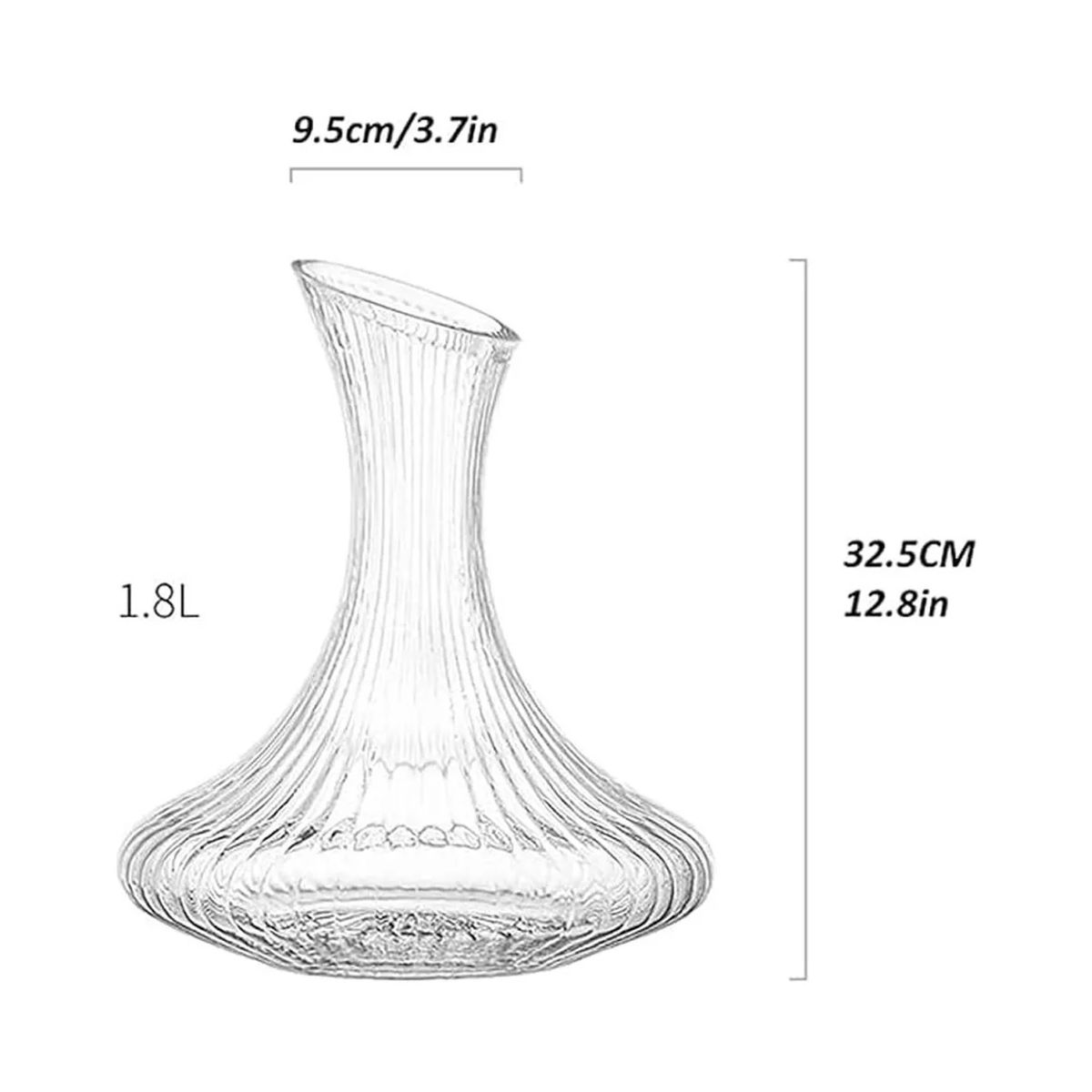 GENERICO - Decantador De Vino Jarra De Vidrio Diseño