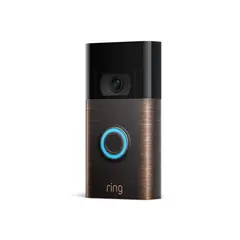 RING - Timbre Inteligente Video Doorbell 2nd Gen Wifi Cafe Oscuro Alexa