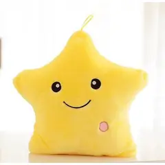 GENERICO - Cojin forma de estrella Luminoso color Amarillo