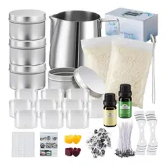 GENERICO - Kit Para Hacer Velas Insumos Velas Moldes Para Velas 153 Pzs