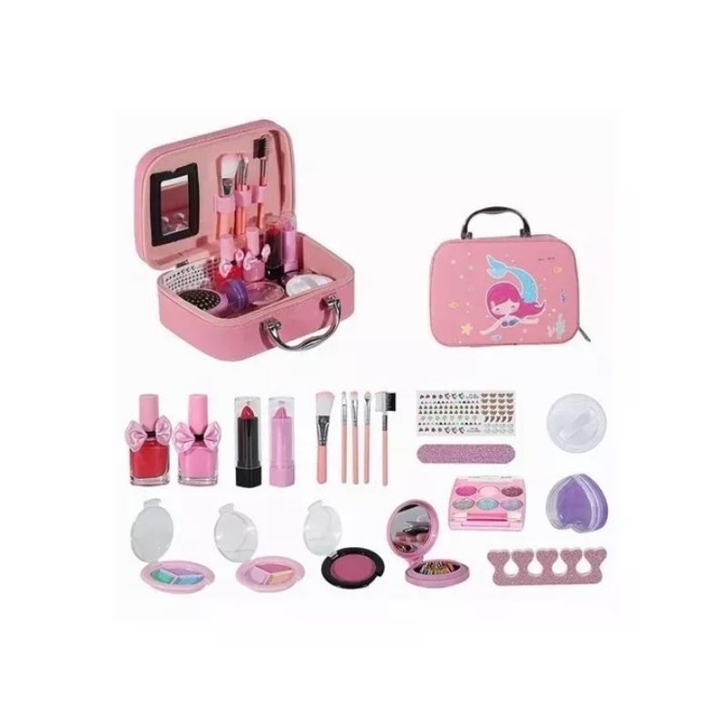 GENERICO - Niños Kit De Maquillaje De Juguete Con Cosméticos No Tóxicos