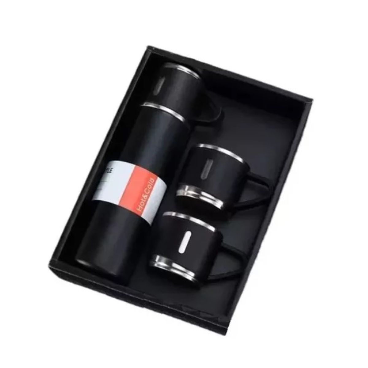 GENERICO - Set Termos  Para Agua Caliente Termo Cafe + 2 Tazas 500 Ml