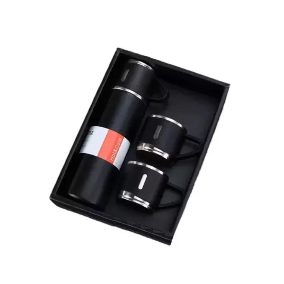 GENERICO - Set Termos  Para Agua Caliente Termo Cafe + 2 Tazas 500 Ml