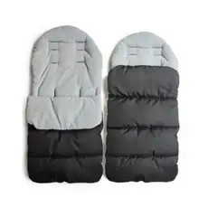 GENERICO - Saco Impermeable Para Coche Forrado polar Universal Negro-Gris
