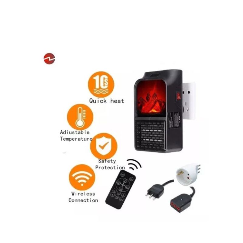 GENERICO - Mini Calefactor Calentador Electrico Portatil 900w Estufa