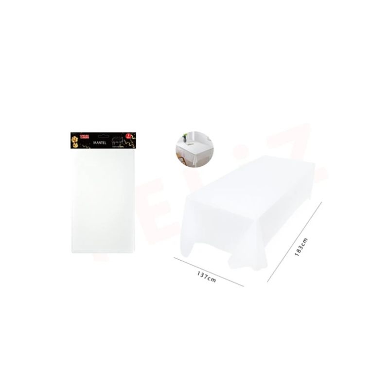 GENERICO - Mantel Plástico Blanco 137x183Cm