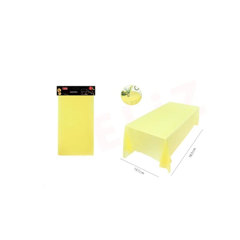 GENERICO - Mantel Plástico Amarillo 137x183Cm