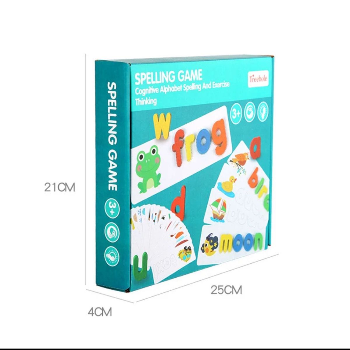 GENERICO - Juego De Palabras De Deletreo Juego Montessori Puzzle De Mad