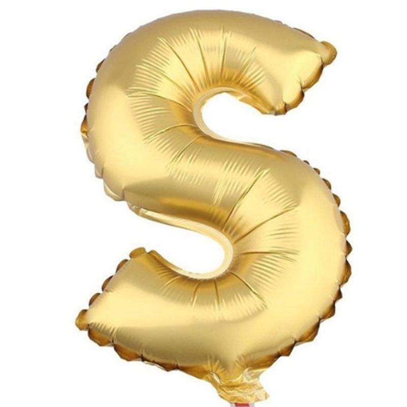 GENERICO - Globos En Forma De Letras Metalizados Dorado S