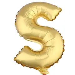 GENERICO - Globos En Forma De Letras Metalizados Dorado S