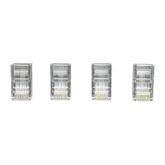 MACROTEL - Pack De 4 Conectores Rj45 - Cable Utp - Red - Lan