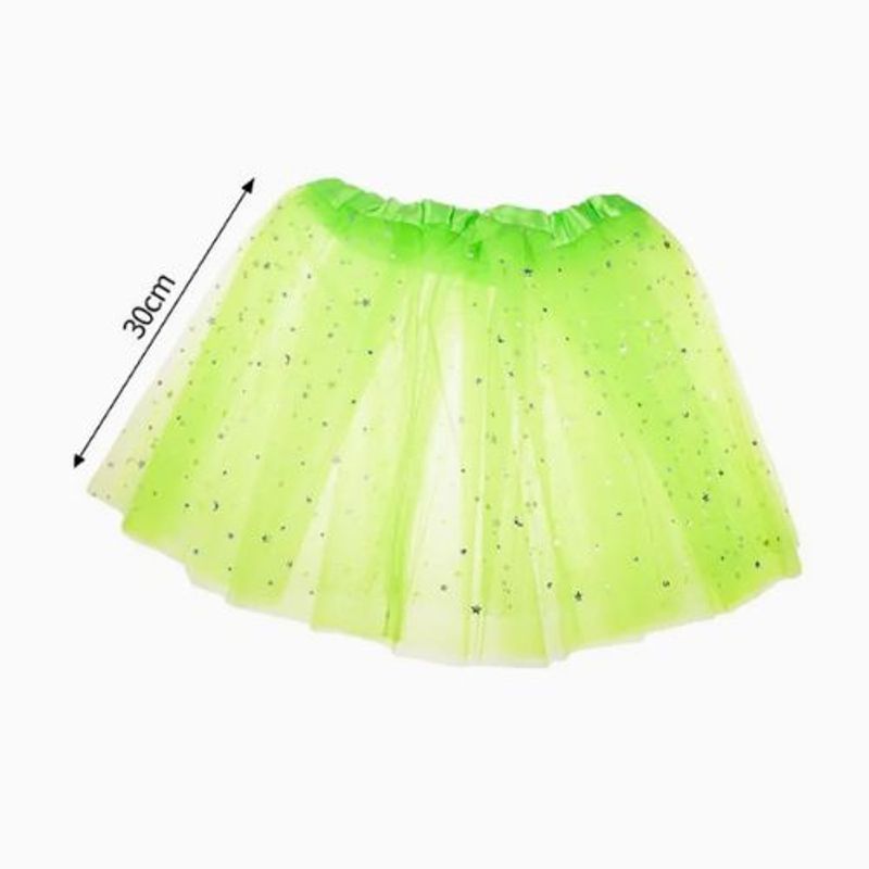 GENERICO - Tutu Tela Color Verde Claro 30 Centimetros