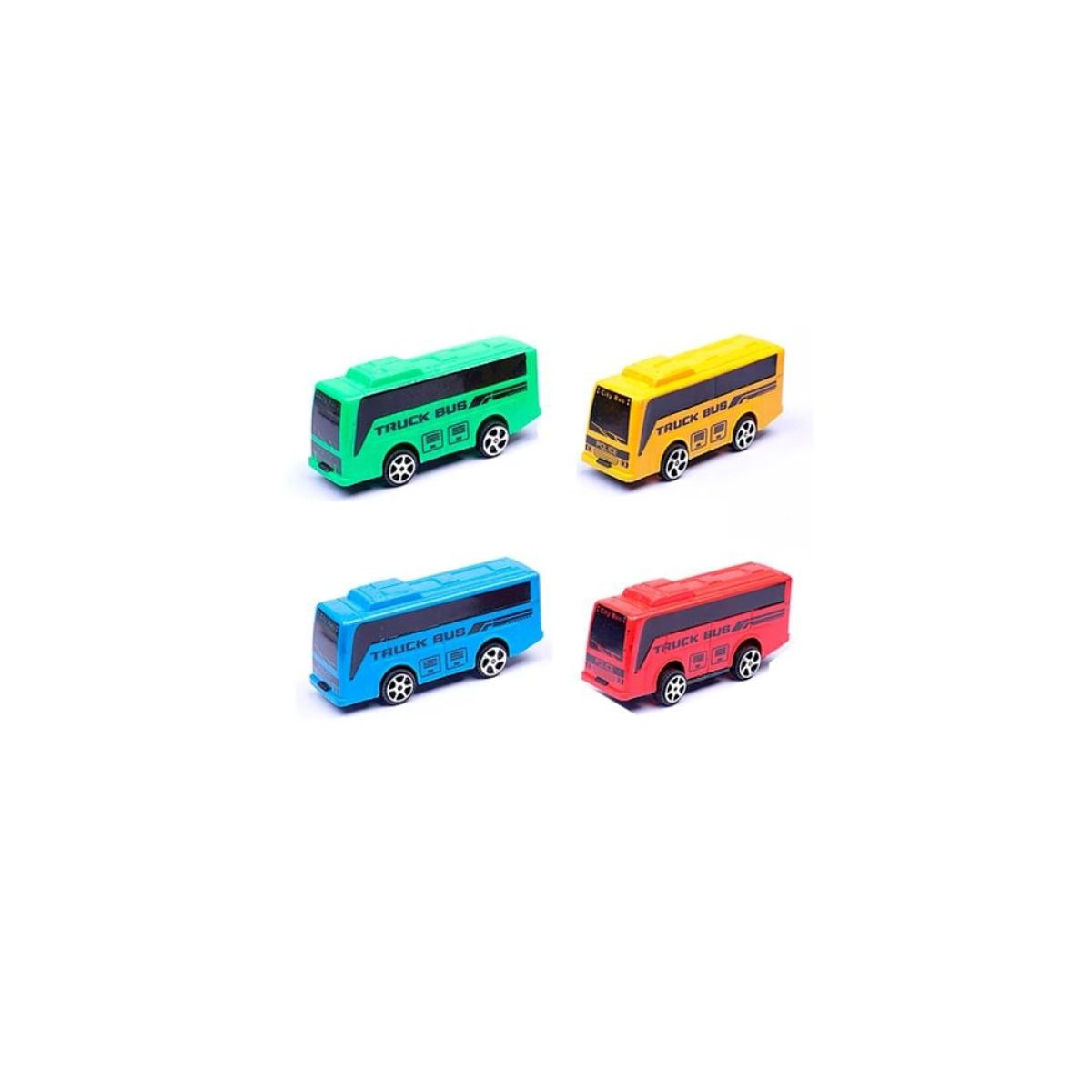 GENERICO - Juguete De Autobus 2pcs Color Aleatorio 37x87mm