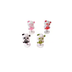 GENERICO - Juguete De Resorte Oso Panda 2pcs Color Aleatorio 3x7cm