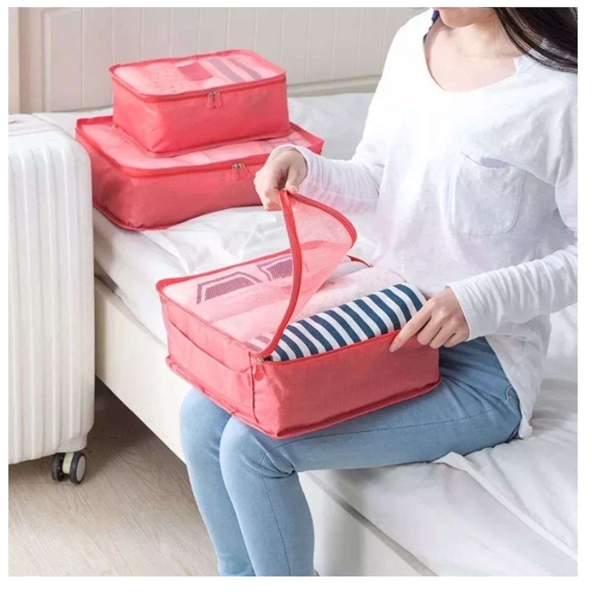 GENERICO - Organizador Set De 6 Bolsa De Almacenamiento Para Maletas