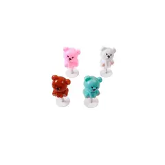 GENERICO - Juguete De Oso Resorte 2pcs Color Aleatorio 3x6cm