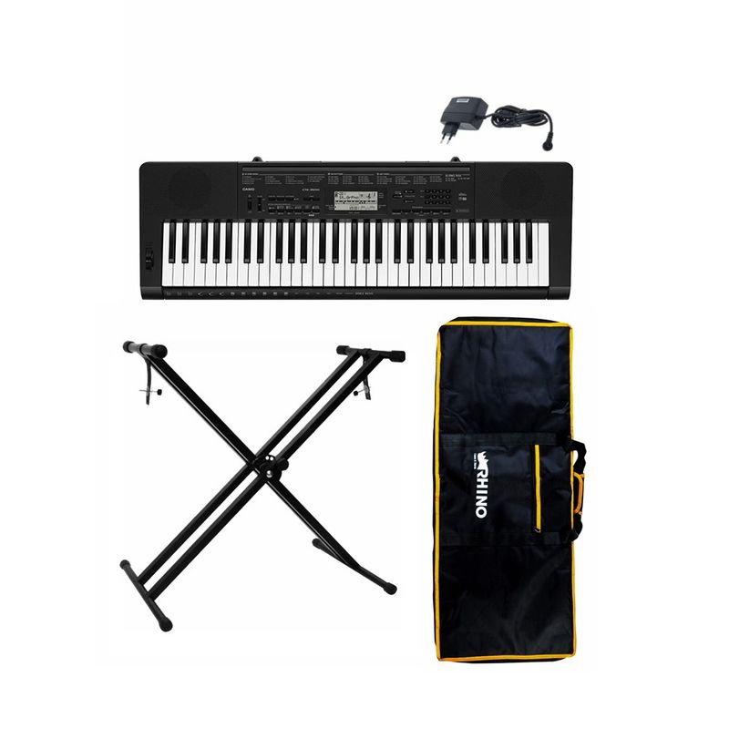 CASIO - Pack Teclado Casio CTK-3500  + Atril doble + Funda
