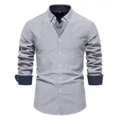 BLWOENS - Polerón con botones para Hombre - Gris