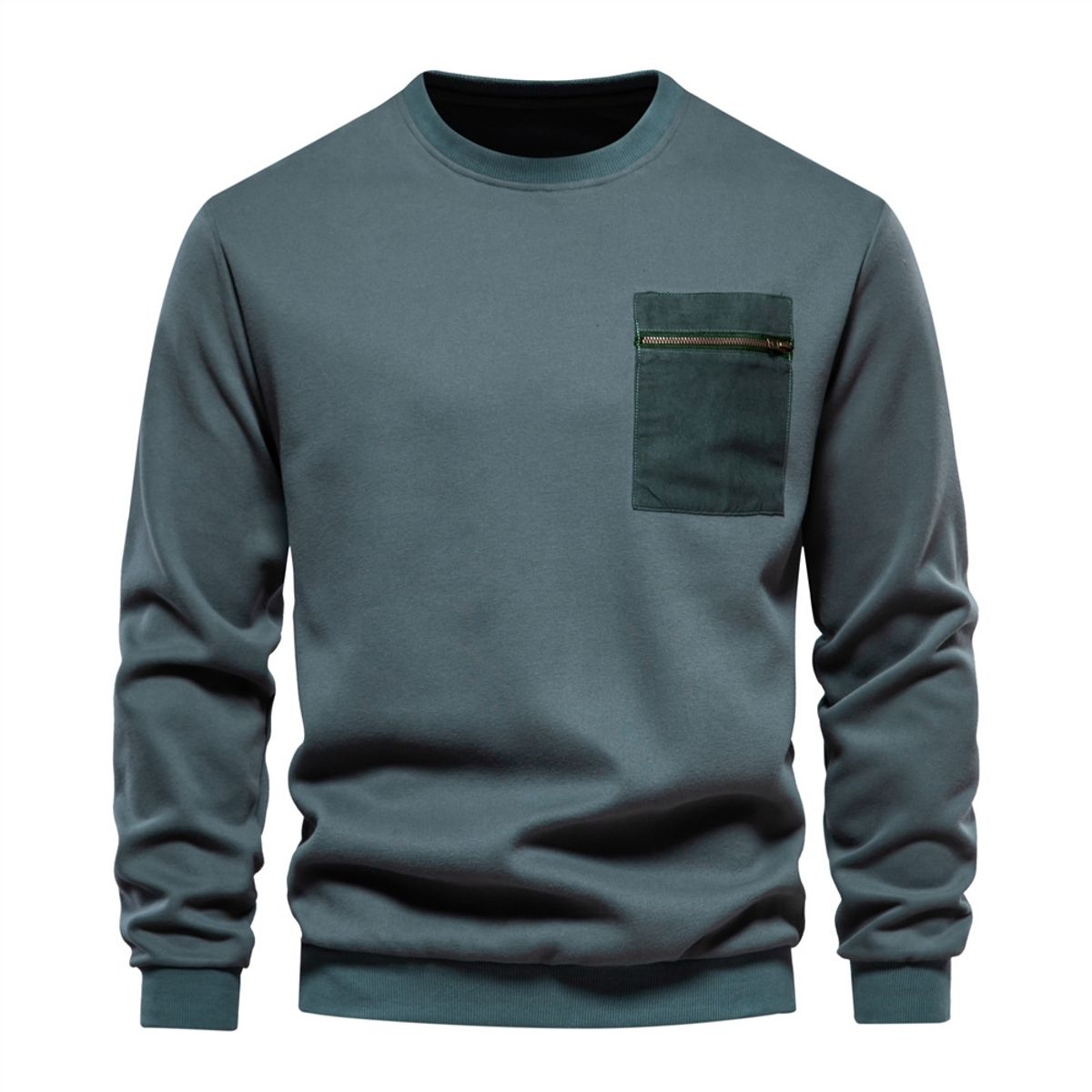 BLWOENS - Polerón con bolsillo para Hombre - Verde