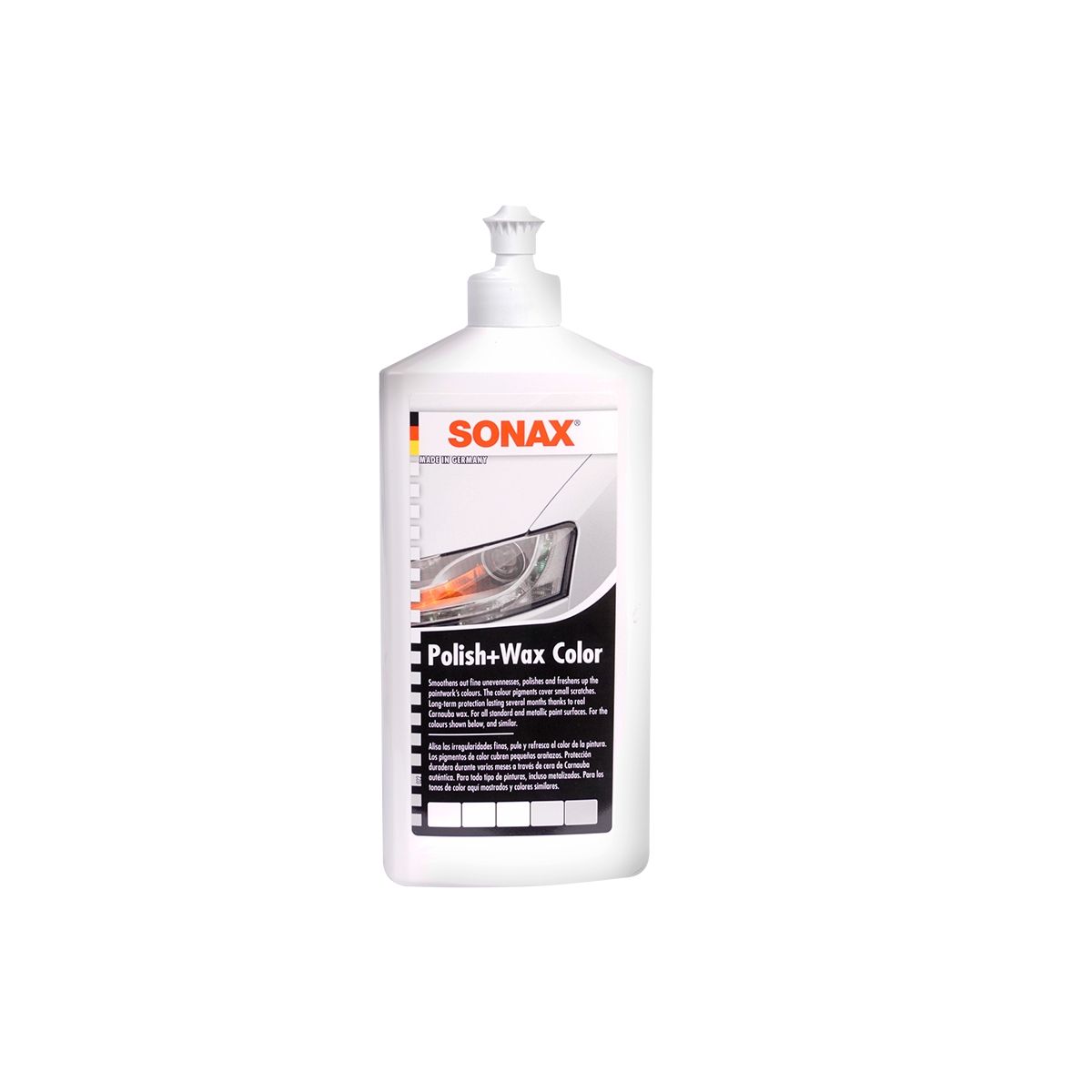 SONAX - Cera Abrillantadora Sonax Polish & Wax Color Negro 500 ml
