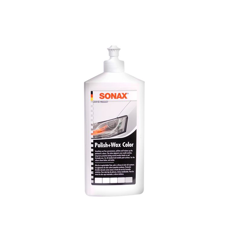 SONAX - Cera Abrillantadora Sonax Polish & Wax Color Negro 500 ml