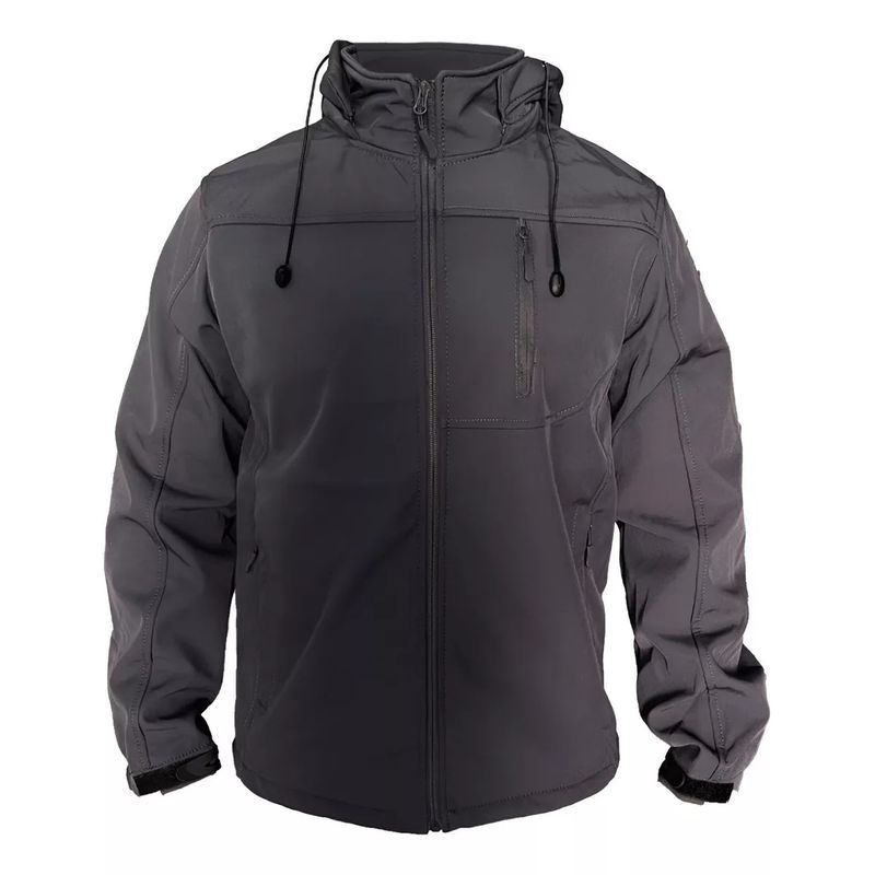 GARSIL - Chaqueta Termica Softshell Hombre - Gorro Desmontable - Micropolar Int