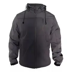GARSIL - Chaqueta Termica Softshell Hombre - Gorro Desmontable - Micropolar Int