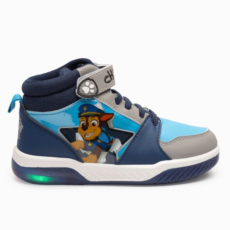 PAW PATROL - Zapatilla con Luces Niño Chase Azul Paw Patrol