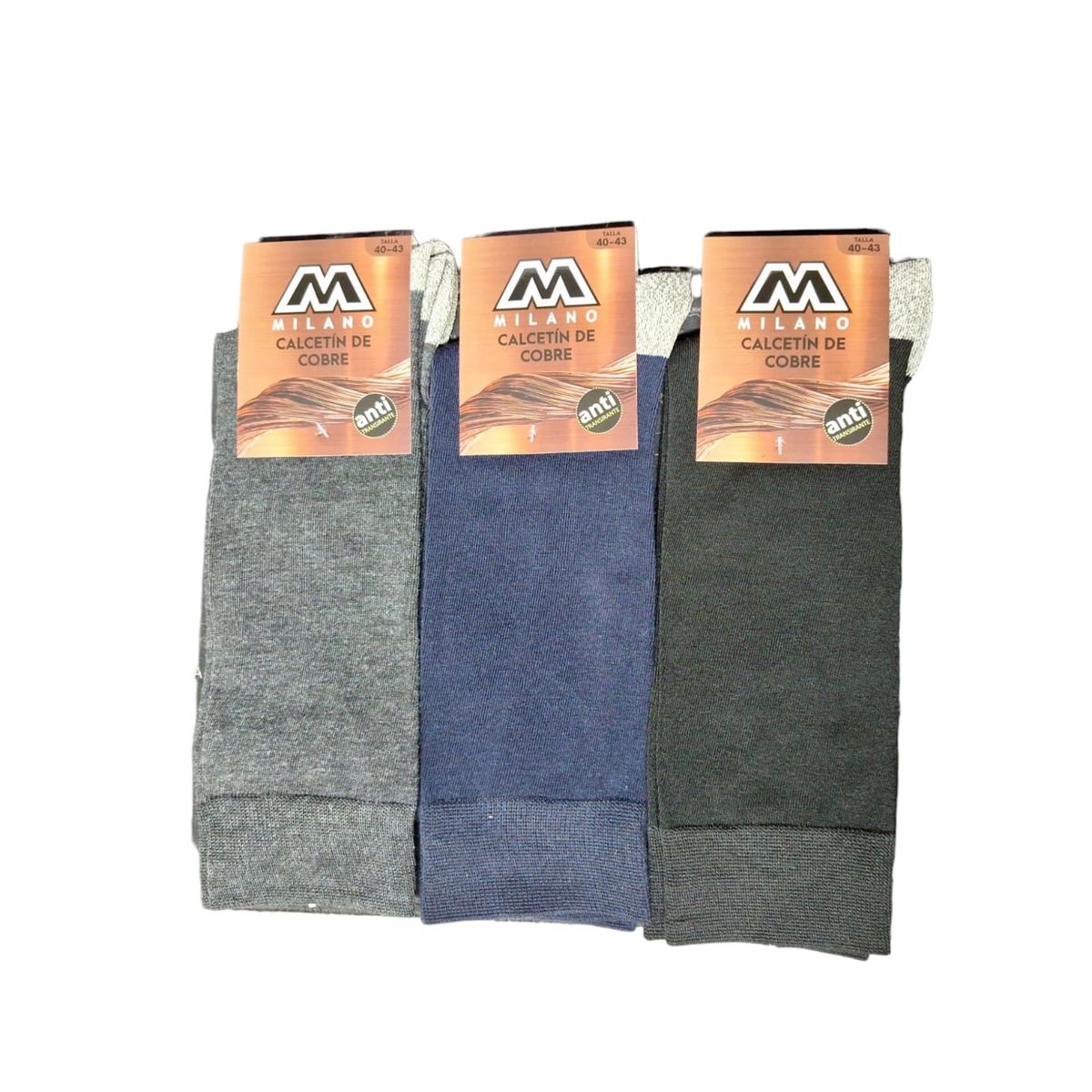 GARSIL - Calcetines De Vestir Para Hombre De Algdon Con Fibra De Cobre - Docena