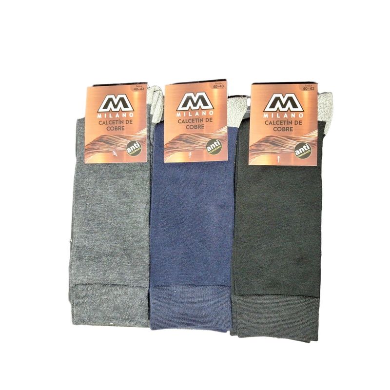 GARSIL - Calcetines De Vestir Para Hombre De Algdon Con Fibra De Cobre - Docena