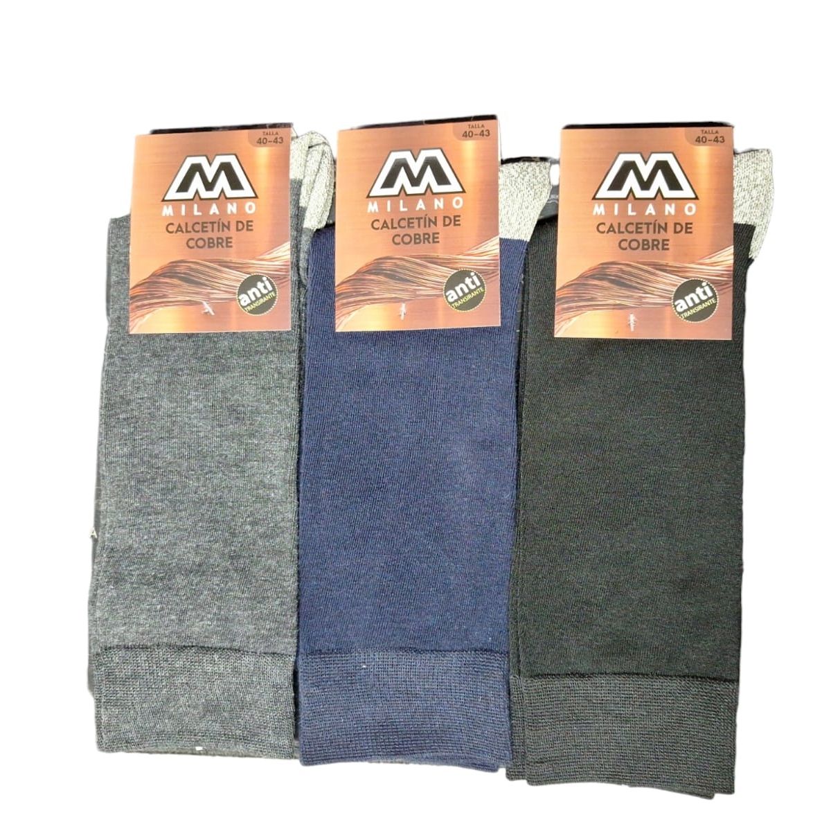 GARSIL - 6 Pares De Calcetines De Vestir Para Hombre De Algdon Y Fibra De Cobre