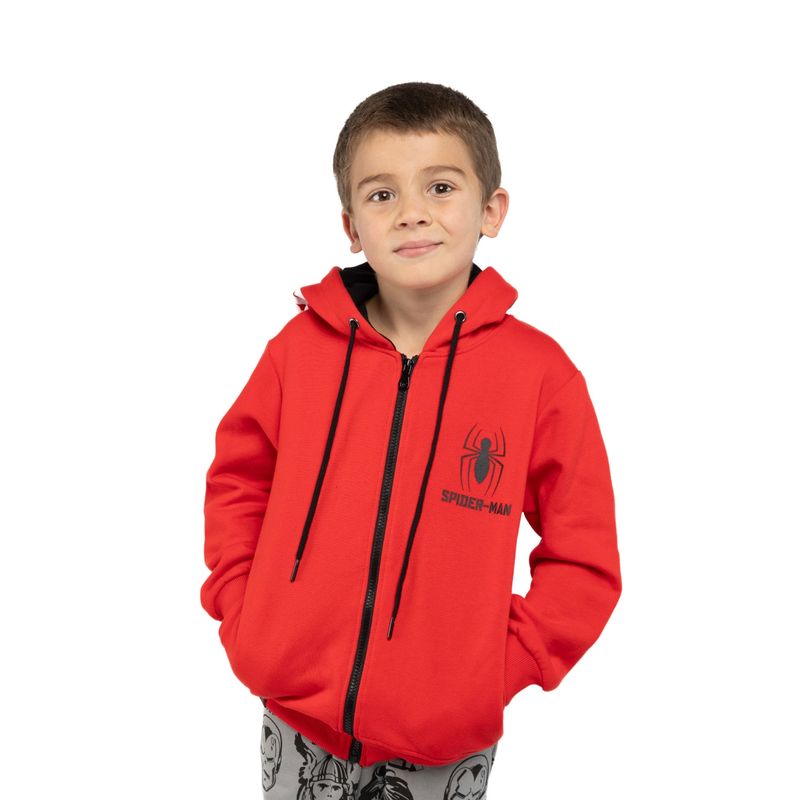 MARVEL - Poleron Gorro Niño Personaje Spiderman Rojo Marvel
