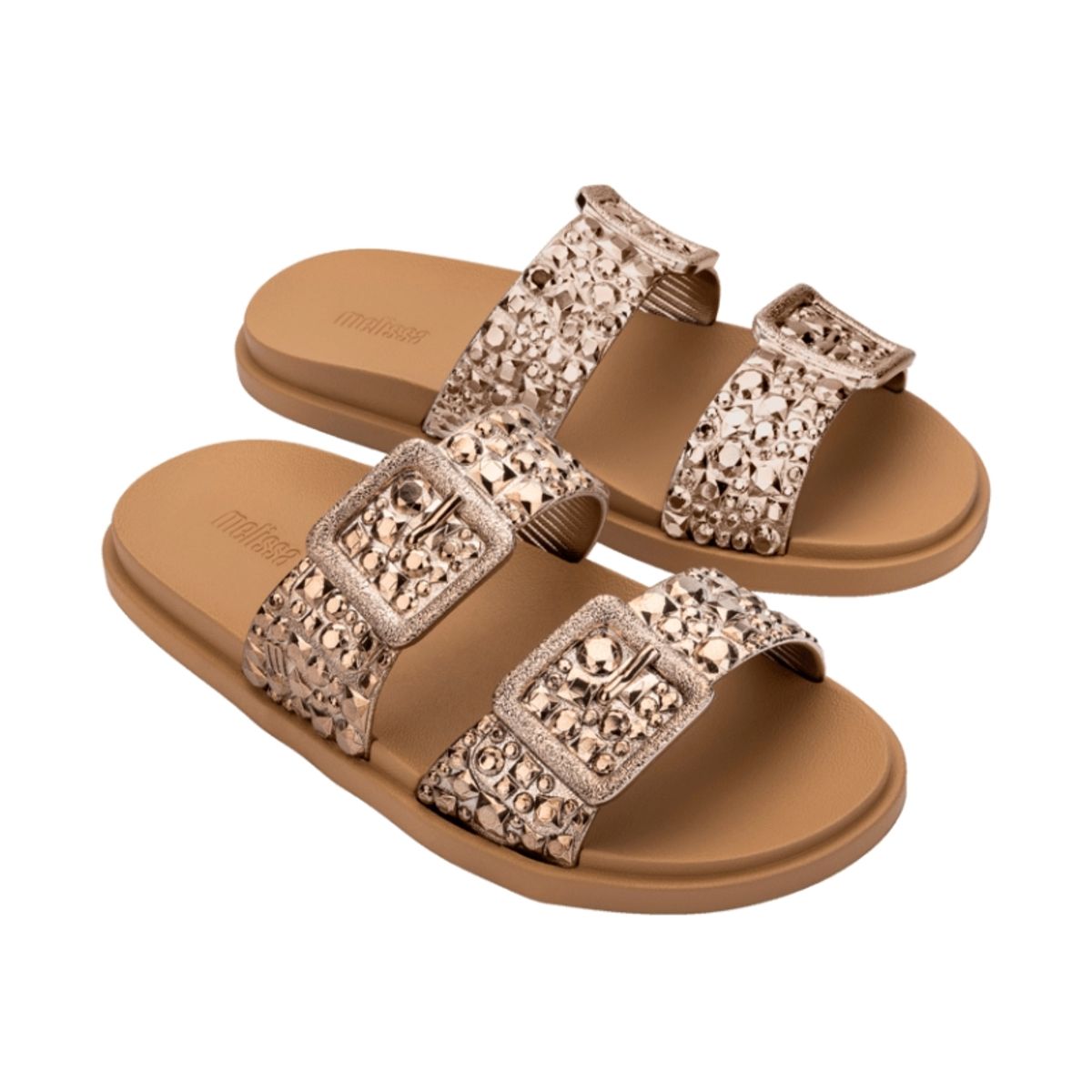 MELISSA - Sandalia Melissa Lust Slide BeigeBronze